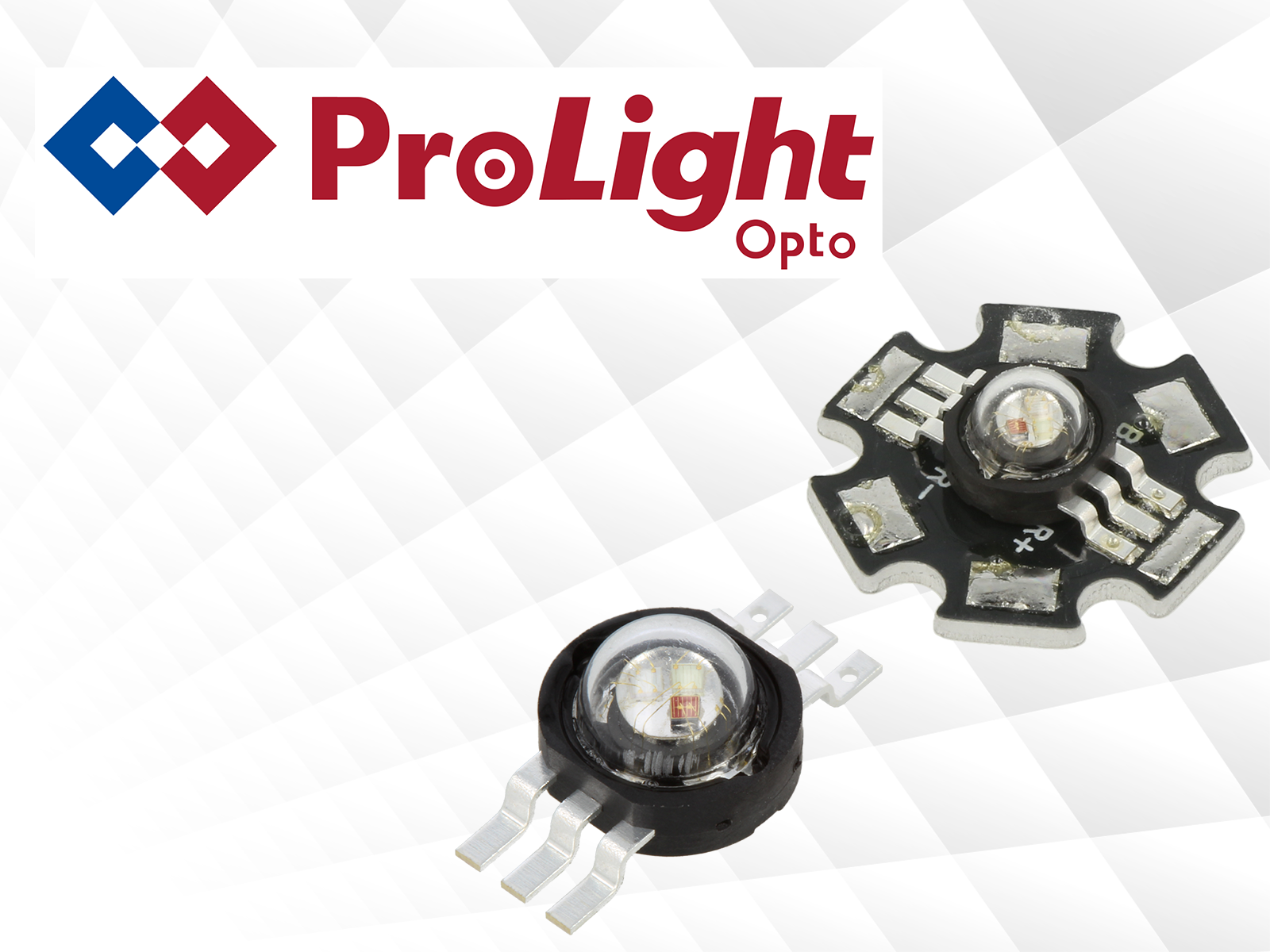 Tri-colour power LEDs from Prolight Opto
