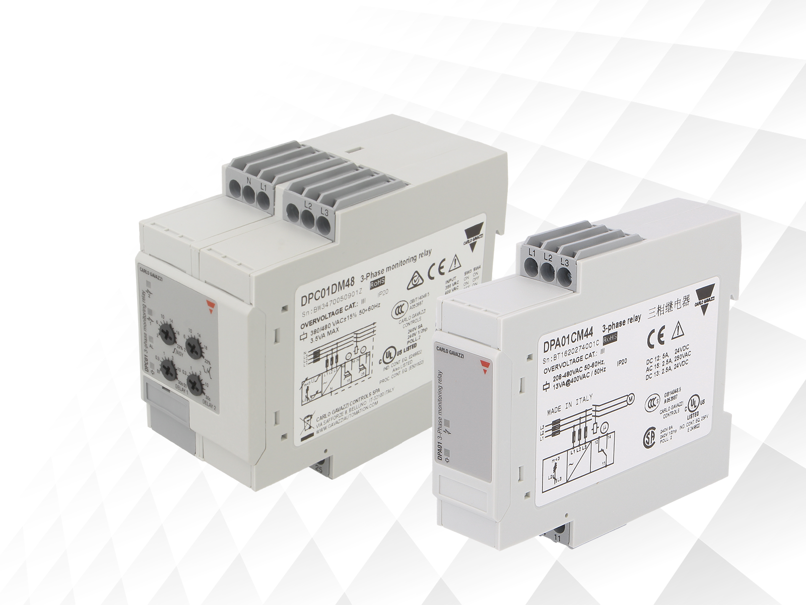 A new range of monitoring relays by Carlo Gavazzi
