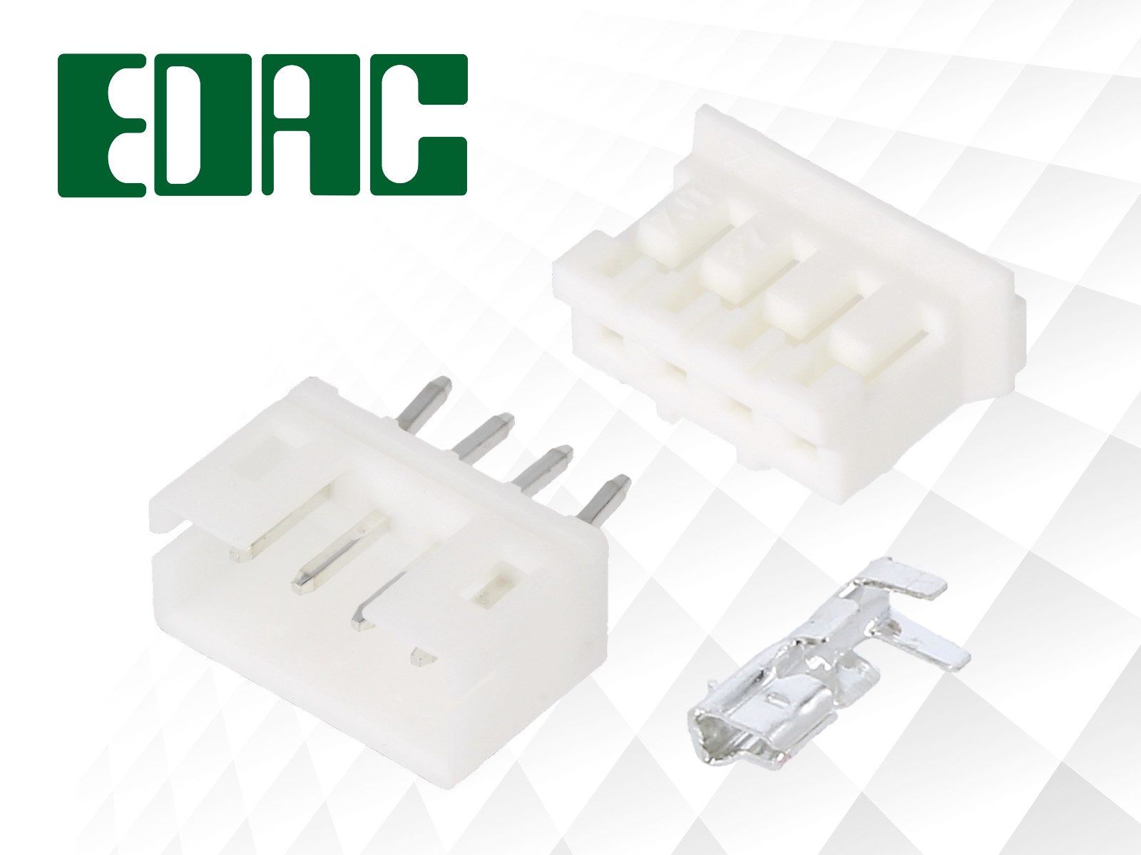Signal connectors with 2mm contact pitch by EDAC