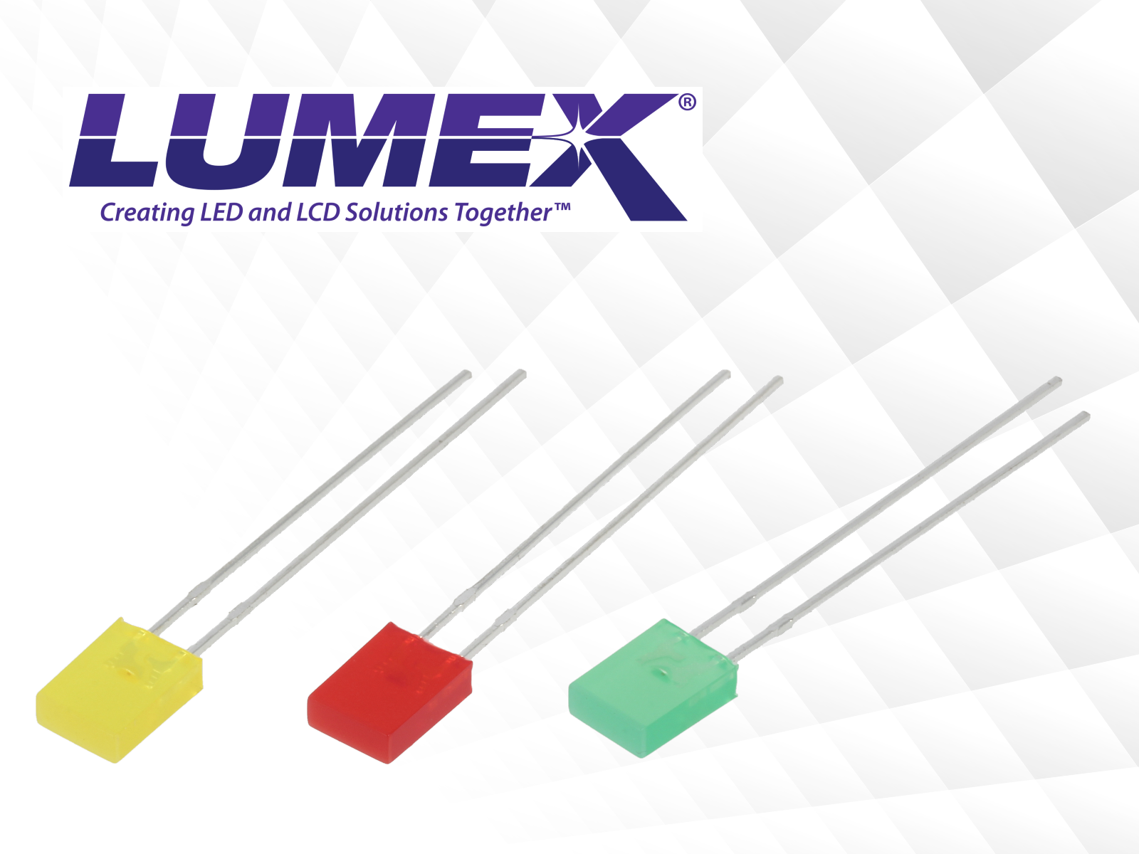 Rectangular LEDs by Lumex