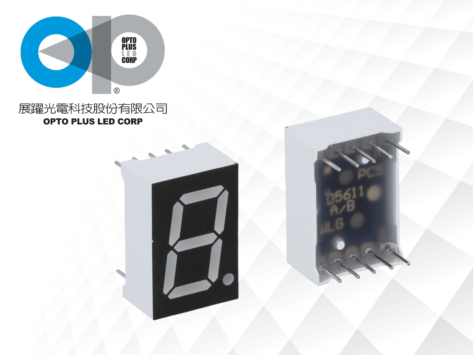 7-segment LED displays from OPTO Plus