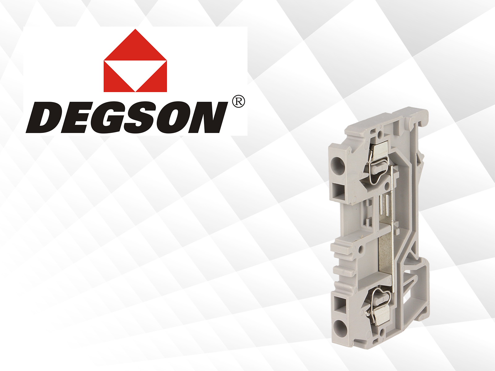 Universal rail-mounted terminal blocks by Degson