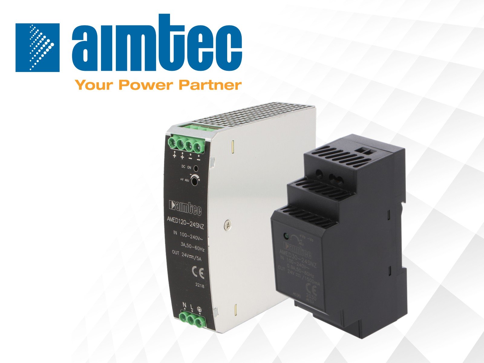 AIMTEC DIN rail-mounted power supplies