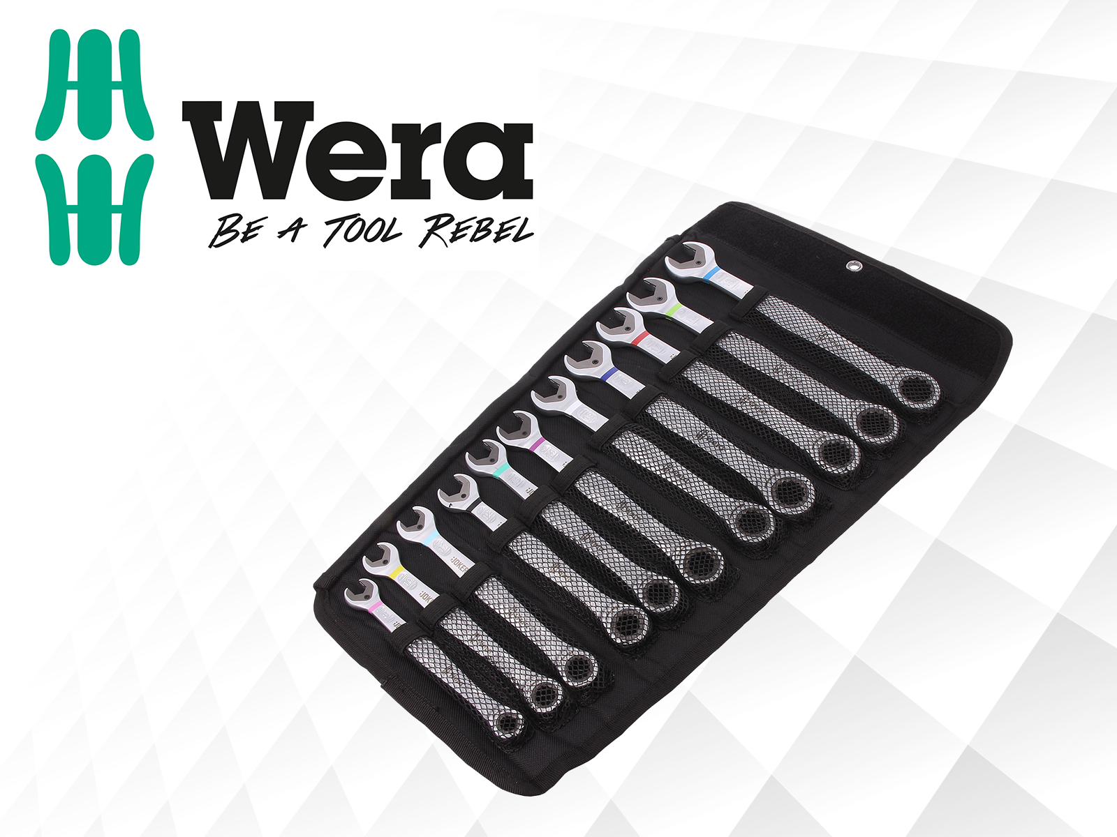 Set of combination wrenches by Wera