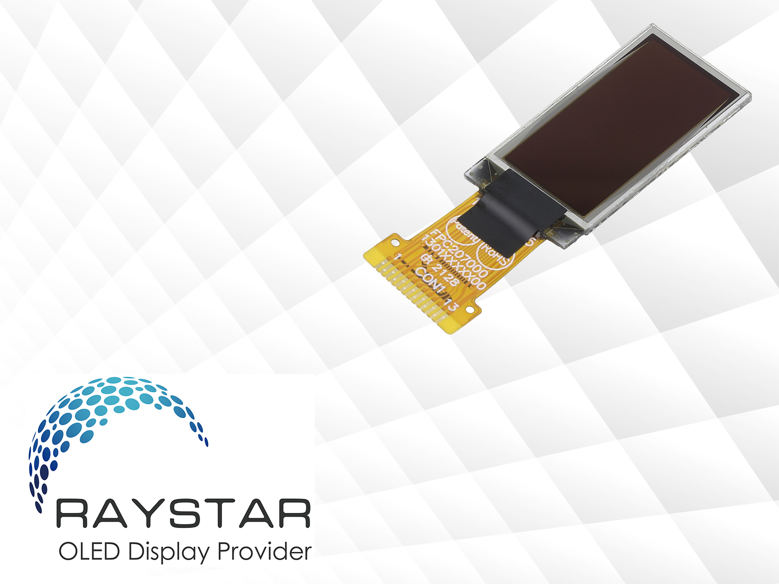Miniature OLED display from Raystar