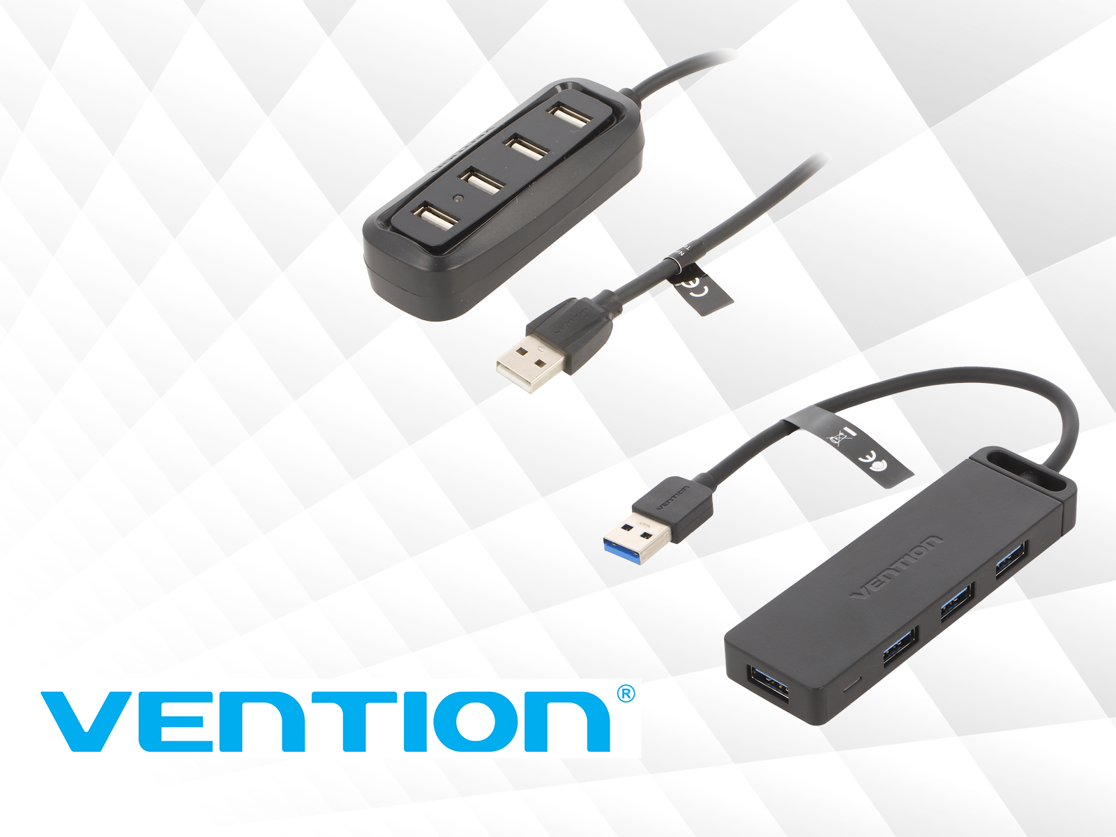 Universal 4-port USB hubs from Vention