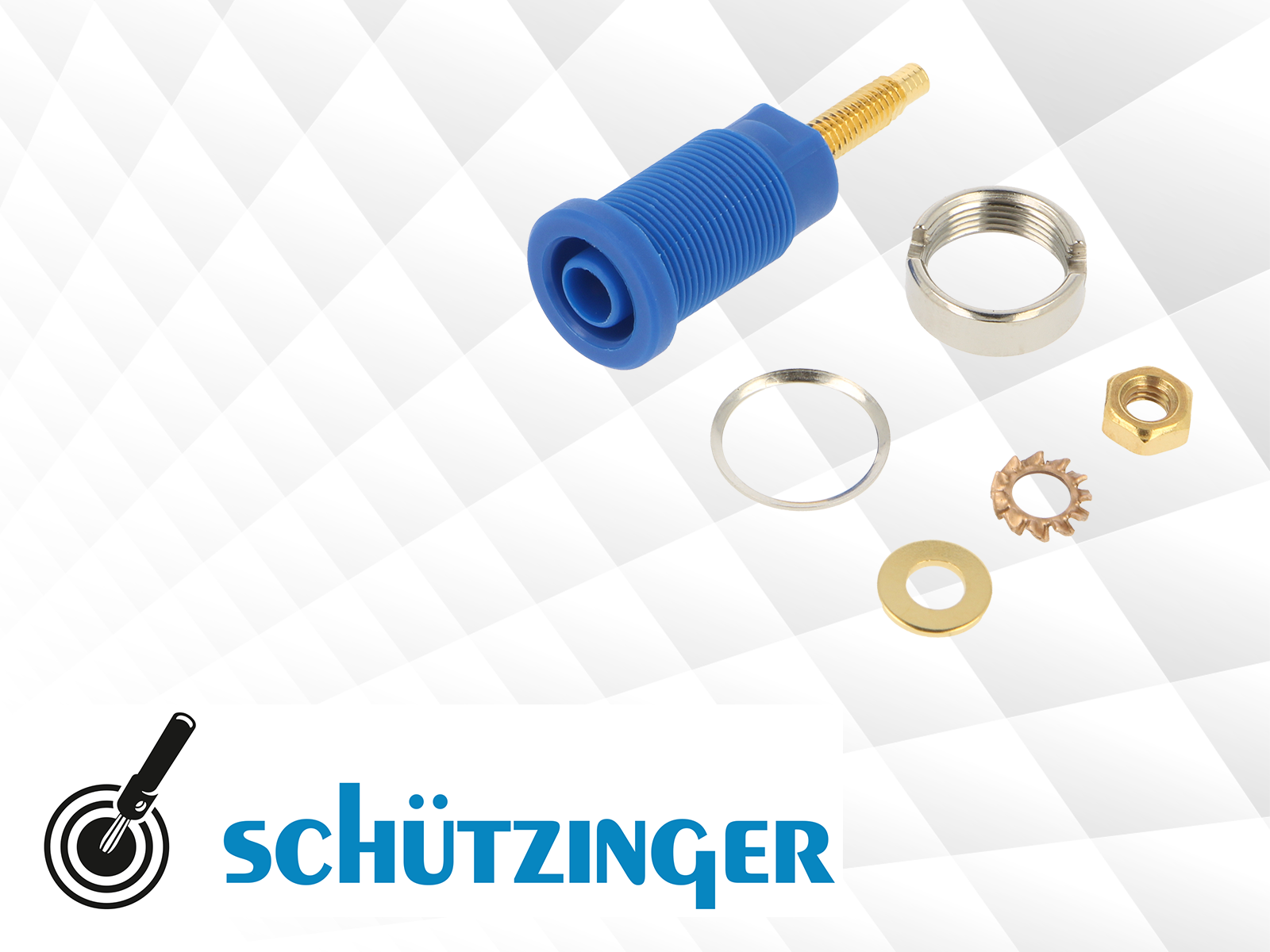 4-millimetre Schützinger sockets for panel mounting