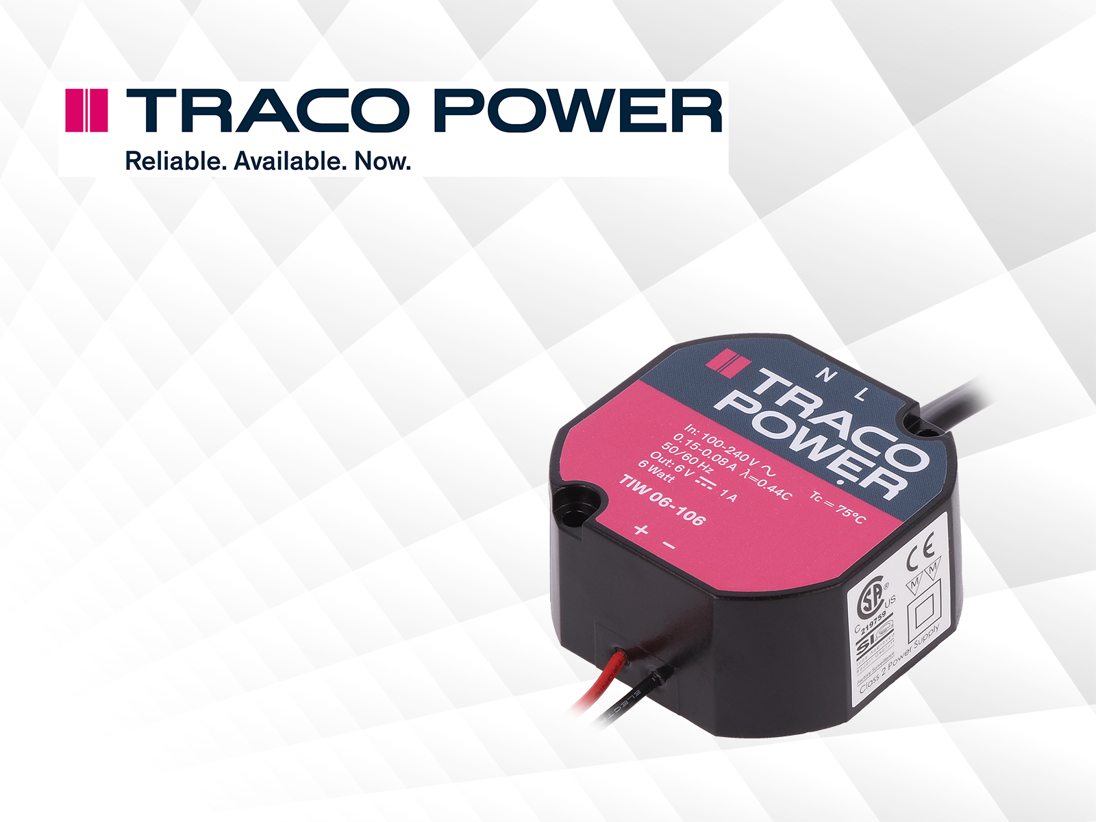 Traco Power flush-mounted power supplies