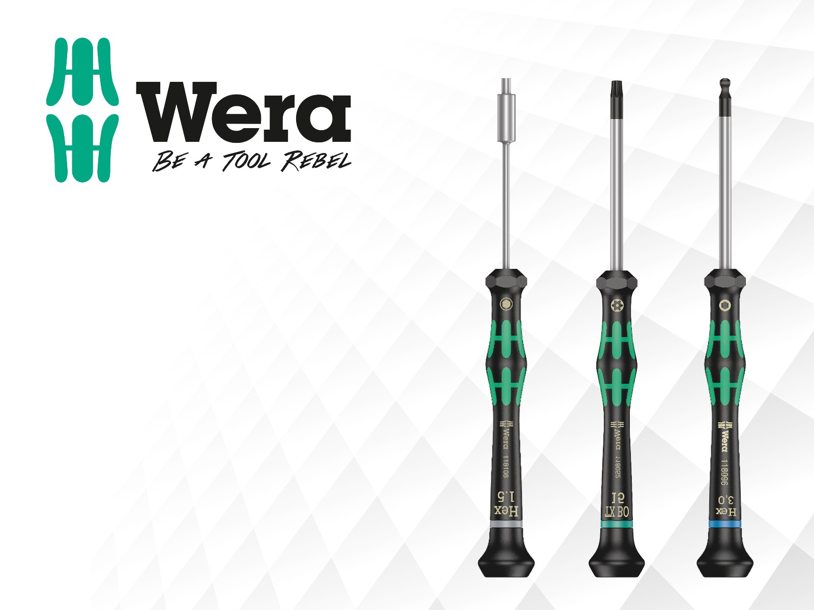 Precision and ergonomic WERA screwdrivers