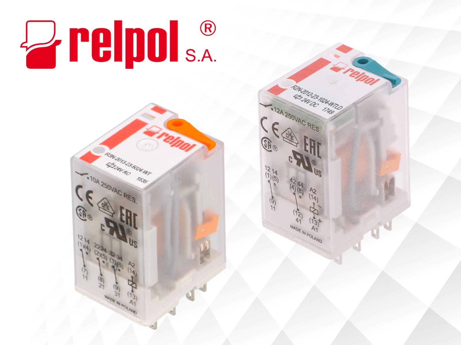 R4N, R3N, and R2N Relpol industrial relays
