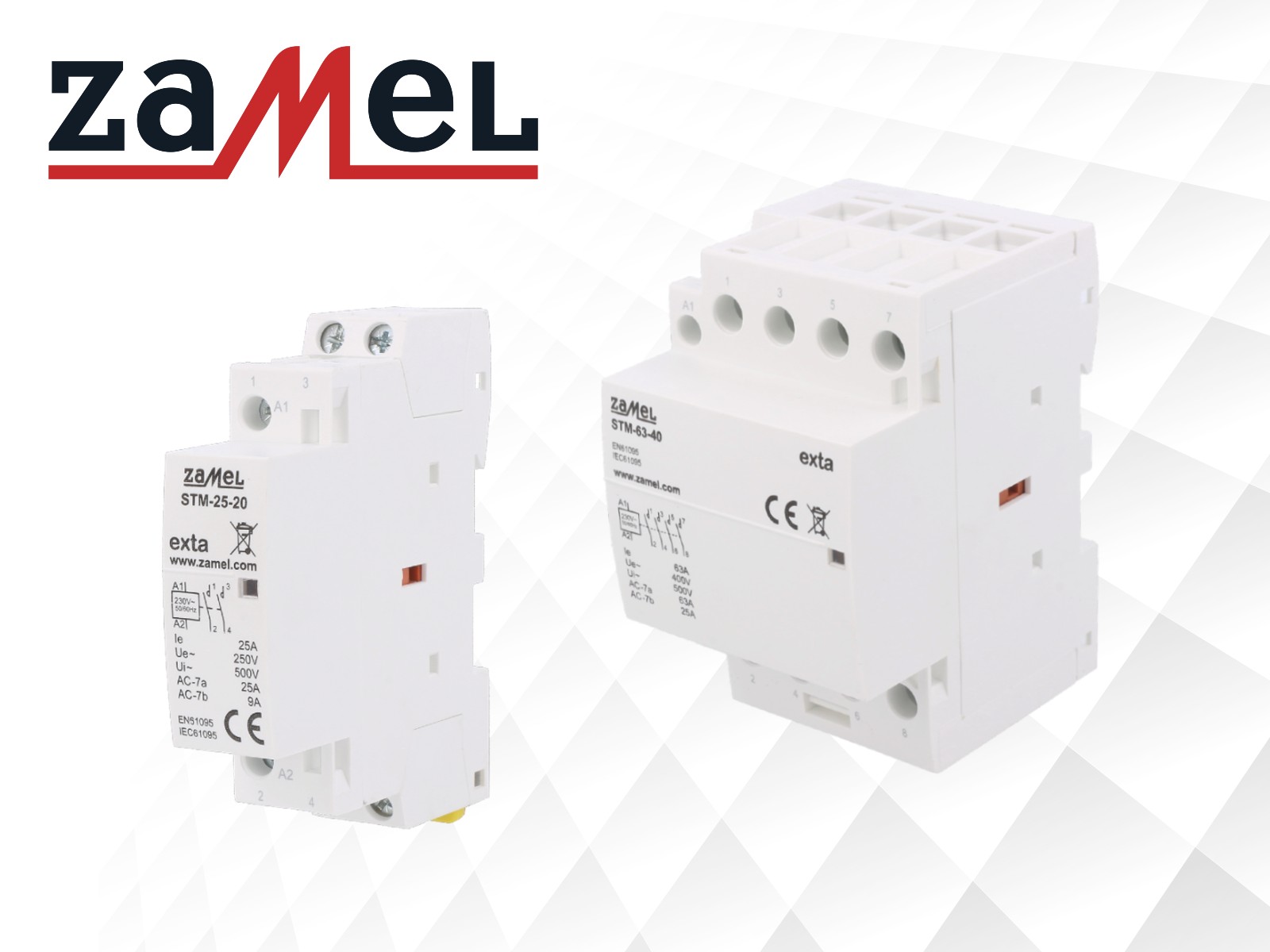 Modular contactors of the STM series from ZAMEL