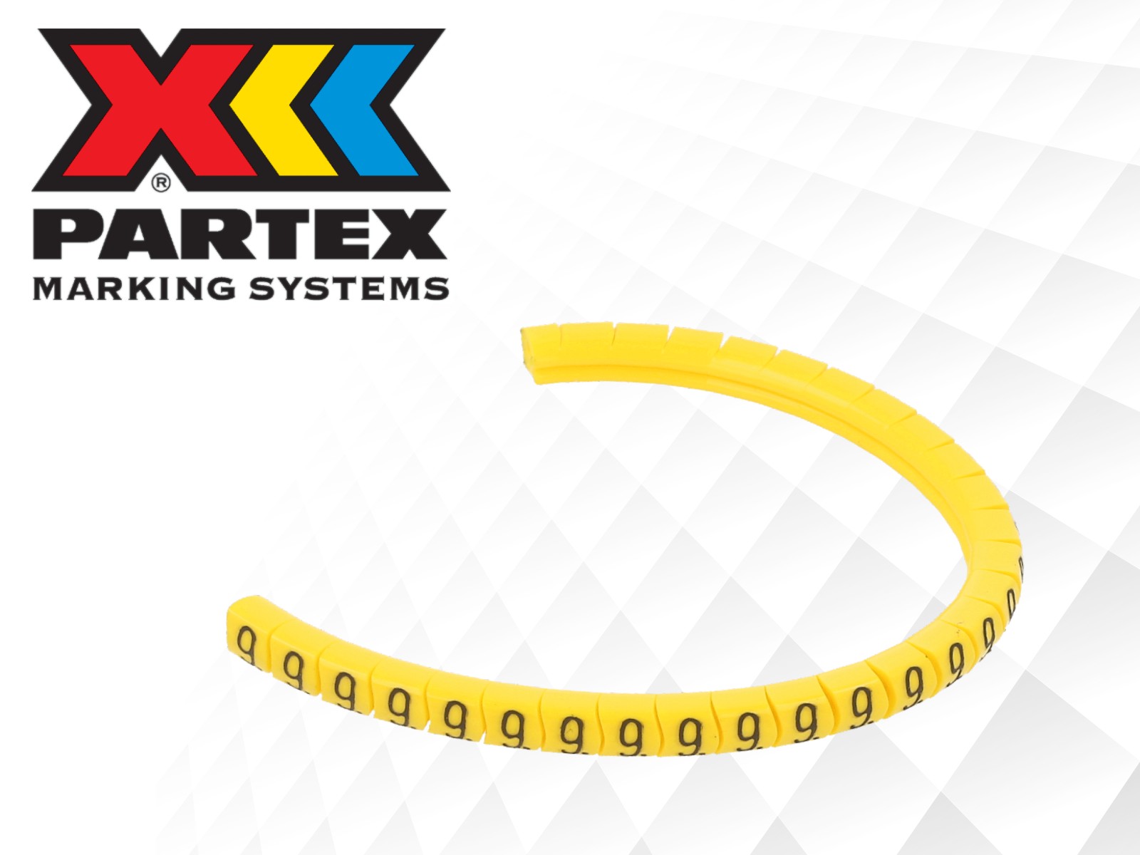 PARTEX alphanumeric cable markers and label holders