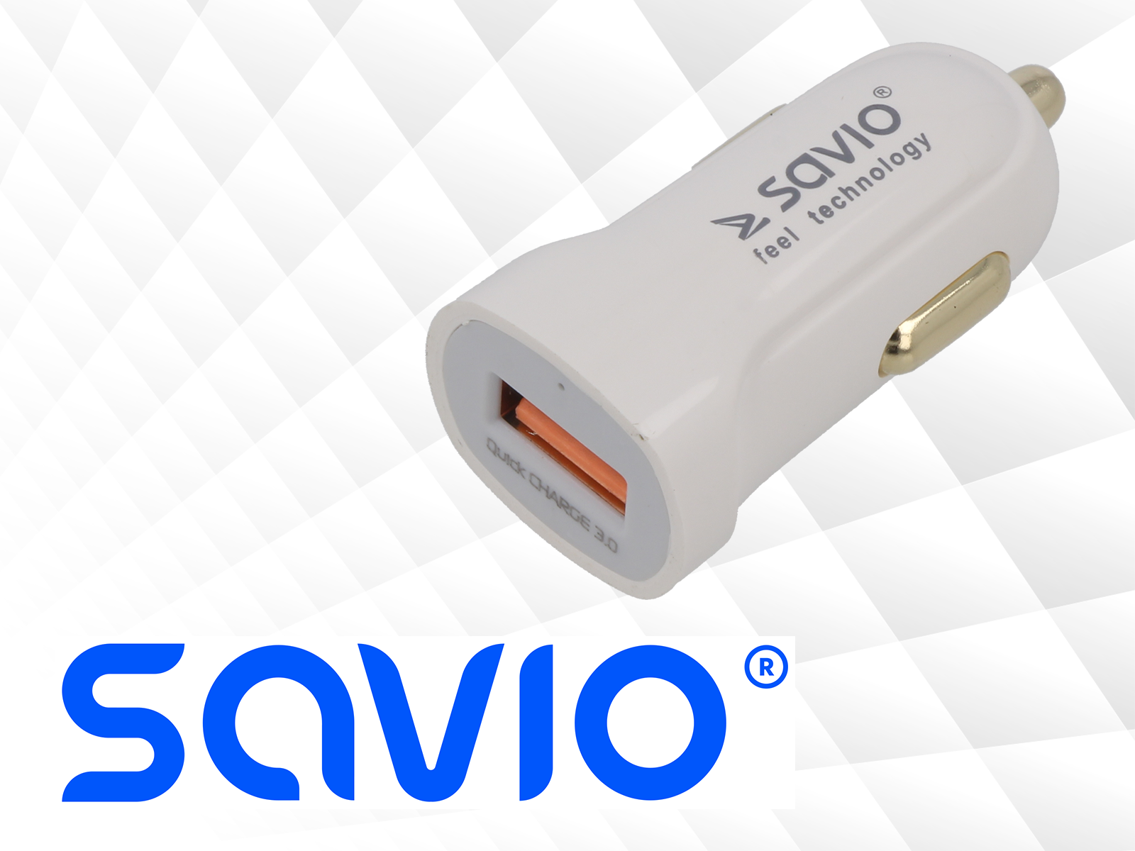 USB car chargers and power supplies by Savio