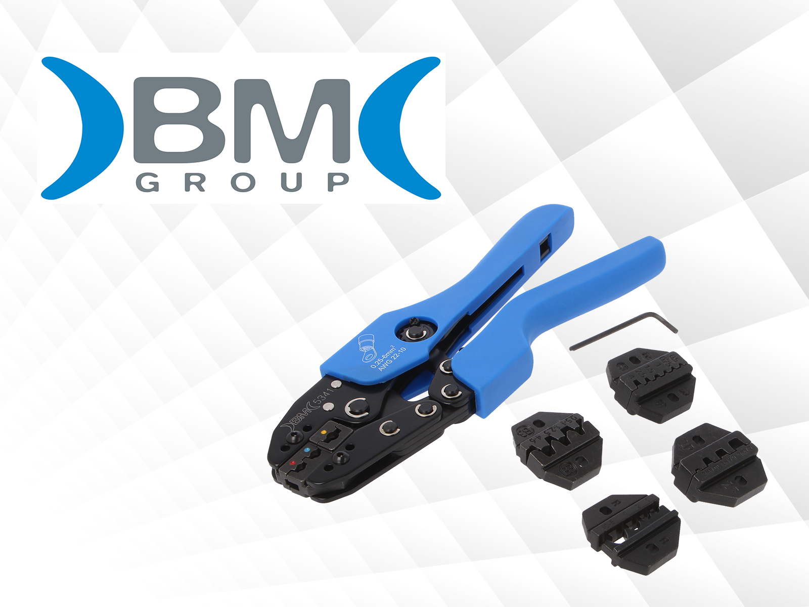 Crimping tool with replaceable dies from BM Group
